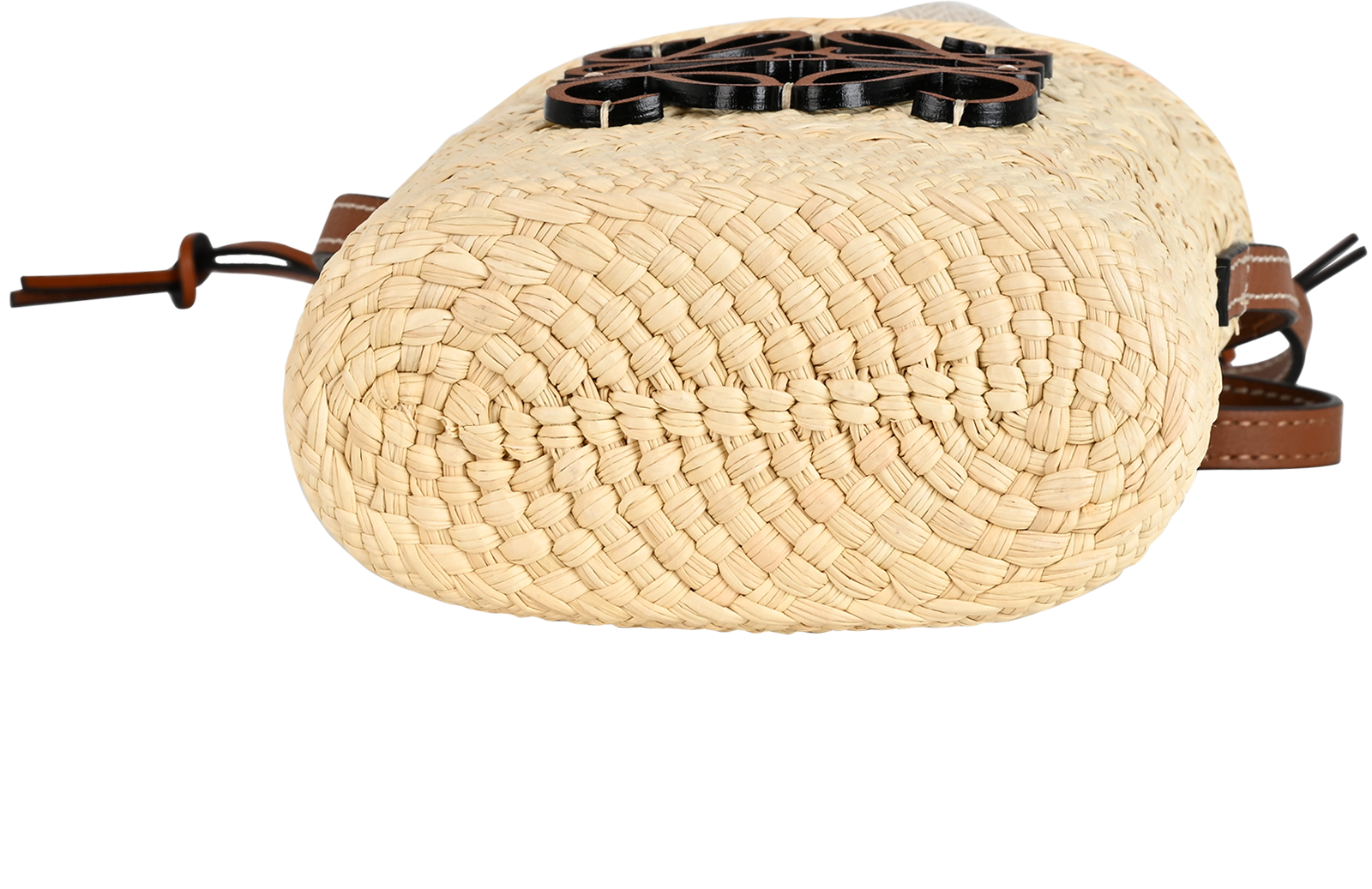 X Paula’s Ibiza Bucket Bag, &pound;320, Handbags, Beige/Brown, Raffia, Top view